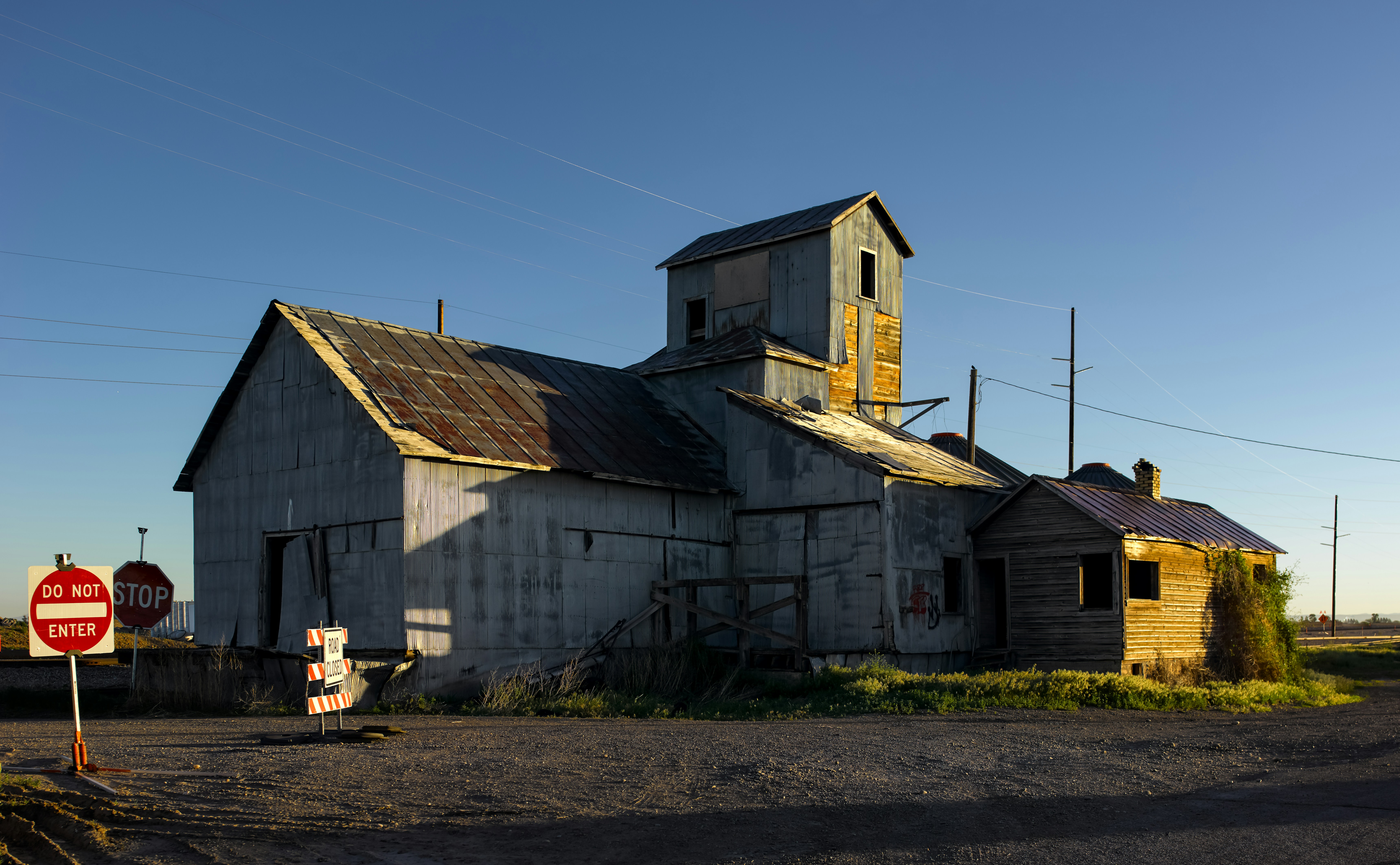 Grain Elevator at Sunrise